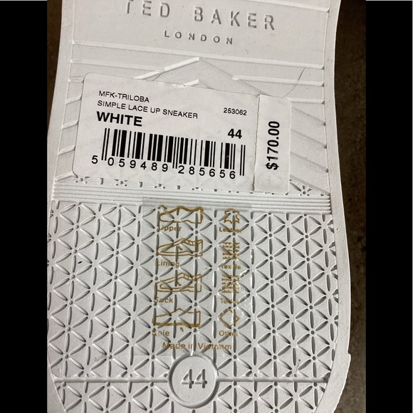 Ted Baker Triloba White Suede Sneakers - Picture 3 of 15